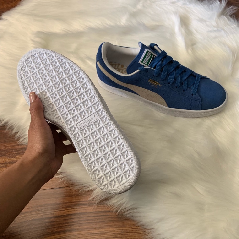 NEW Puma sneakers BLUE SUEDE - Picture 4 of 5